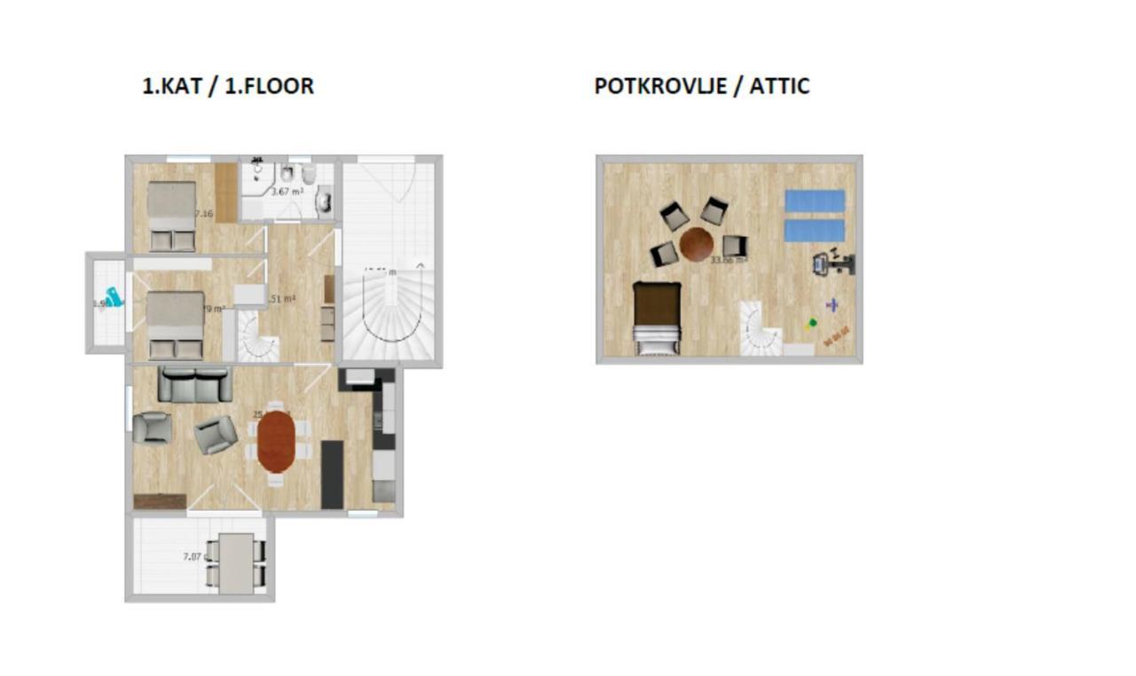 Golden Hope 4+1 Apartment Krk Krk Town Exterior photo